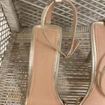 Truffle Collection  Gold Strap Square Front Heel Size 6 Photo 1