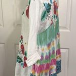 John Mark  Linen Floral Embroidered Tunic Top Photo 2