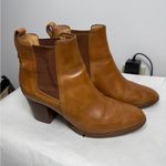 Madewell ‎ Regan boot pull on Boots Size 7 Saddle BROWN Booties Short Heeled Photo 3
