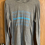 Burn‎ Boot Camp Gray Lightweight Hooded Long Sleeve Small Photo 0