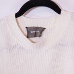 Reformation Lilac Linen Blend Stretch Knit Crew Neck Sleeveless Sweater Ivory M Photo 1