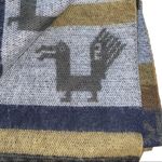 Multicolored Patterned Scarf with Fringe Photo 3