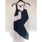 Marc by Marc Jacobs  Dress Geometric Pattern Small Blue White Shift Shirt Mini Photo 0