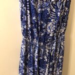 Old Navy  blue and white floral sleeveless dress size medium Photo 6