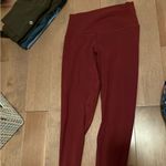Lululemon Maroon red  leggings Photo 1