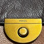 Fossil Brown Two Tone Emi Saddlebag Crossbody Purse Photo 6