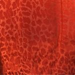 A New Day  Orange Leopard Satin Henley Neck Cami Tank Top S Photo 3