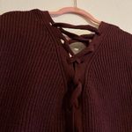 Como vintage Women’s  Burgandy Sweater Sz Large Photo 2