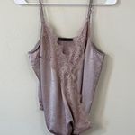 Abercrombie & Fitch Mauve Lace Cami Bodysuit Size Large Photo 0
