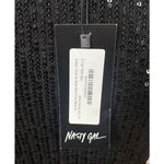 Nasty Gal Sexy Sequin Bandeau Lace Up Back Midi Semi-Formal Slit Dress Sz 4 NEW Photo 6