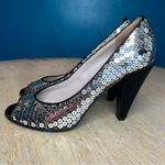 Marc by Marc Jacobs  Sequin Peep Toe Pumps Satin Heels EU 40/US 9 Photo 4