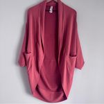 Athleta Terracotta Cocoon Wrap Yoga Oversized Cardigan Etruscan Red Size XS Photo 3