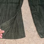 Athleta Retreat Linen High Rise Wide Leg Pant Raining Aspen Olive Large Petite Photo 8