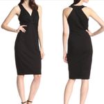 Bailey 44 Black Draped Front V-Neck Dress Size S Photo 2