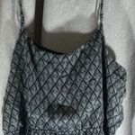 Forever 21  Black Patterned Maxi Spaghetti Strap Dress Size Medium Boho Photo 4