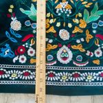 Simplee Boho Green Corduroy Embroidered High Waist Zippered Mini Skirt Cute L Size L Photo 5