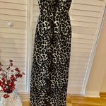 Forever 21 Vintage 70s Style Cheetah Animal Print Tube Maxi Dress Small  Jaguar Photo 3