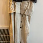 Studio I Vintage 90’s Linen Belted Jumpsuit Belted Dress Sz 18 Photo 3