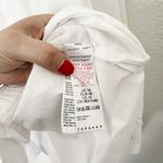 Topshop [] White Cotton Long Sleeve Buttoned Cuff Tunic Oversized Shirt Size 14 Photo 10