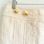Milly New York Cream Ivory Wool Preppy Tweed Pleated Mini Skirt sz 6 Photo 1