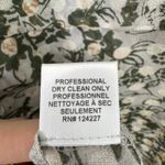 MISA Los Angeles  Blouse Size Small‎ Green Floral Sheer Ruffle Sleeve Button Top Photo 13