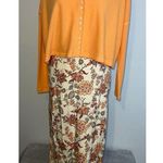 Charter Club Women’s Silk Floral Earth Tones Cream Maxi 16 Photo 8