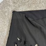 Women’s Casual High Rise High Waist Hollowed Out Cut Out Wide Leg Black Pants Size L Photo 5