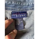 CST Blues Women Sz 30W Denim Button Down Shirt Jacket Long Sleeve Aztec Western Blue Photo 2