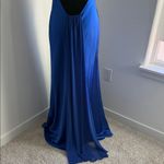 Elegant Royal Blue Maxi Dress with Embellished Detail Size 12 Photo 7