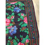 Tie Rack Italy Made scarf ROSES FLORAL navy pink red blue GORGEOUS Photo 2