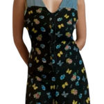 No Boundaries Vintage 90’s  butterfly Black romper retro cottagecore floral Photo 0