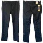 NEW DKNY JEANS Straight Leg Pants Charcoal Gray Small Business Casual Stretch Photo 1