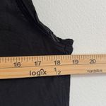 Nation Ltd  Square Neck Top Size Large Ruffle Sleeve Pima cotton black blouse Photo 5