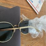 Jimmy Choo women’s MAYLA mirrored cut out round lens shiny gold metal sunglasses Photo 1