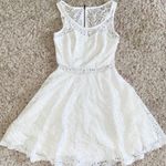 American Rag White Lace Skater Dress Small Photo 2