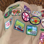 Girl Scouts Adult Sized Patch Vest Size 1X Tan Photo 4