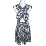 Cupshe  Damask Print Bianca Ornate Sleeveless Cut Out Mini Dress Size XL Resort Photo 1