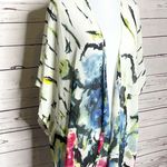 Multicolor Bohemian Abstract Floral Kimono Shawl Cover Photo 2