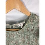 New By the River Smocked Floral Midi Dress Green Size Medium Photo 2