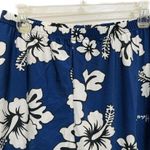 CANDICE ELSA Sexy Fitness Spandex Leggings, Blue w White Floral Print (XL Photo 2