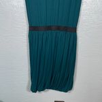 Peruvian Connection  Women S Viridian Blue Twist T-Shirt Bubble Dress Stretch Photo 5