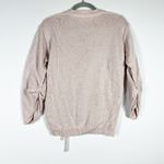 Brochu Walker Jacona Pullover Cotton Cashmere Crew Neck Cinched Sweater Pink XS Photo 4