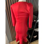 Venus red classy dress size XS Y2K work dress or going out ruffle long sleeve Photo 3