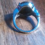 Matrix Silver Shungite and White Zircon Stainless Steel Ring (Size 10) Photo 4