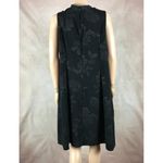 Robbie Bee Black & Bronze Floral Tie-neck Dress 1X Photo 6
