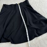 EXPRESS Vtg Y2K Skater Skirt Womens Size M Black Pima Cotton A-Line Stretch Knit Photo 6