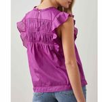 Rails  Filomena Summer Casual Lightweight Ruffle Top Size XS Berry Photo 9