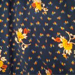 Modcloth Spring It On Me Wrap Top Cap sleeve Floral V-Neck Ruched Tie Bow Navy Photo 6