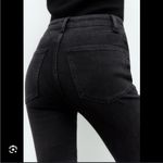 ZARA The Dreed Ankle Flare Jeans in Elvira Black Size 2 High Rise NWT Photo 3