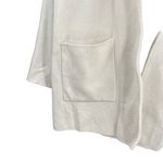 J.Crew Women’s Sweater Blazer Ivory Cotton Merino Wool Blend Open Front Size L Photo 2